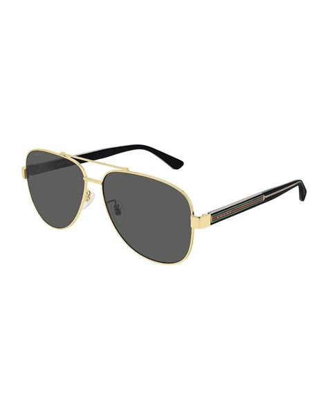 gucci 63mm aviator sunglasses|gucci sunglasses men's aviator.